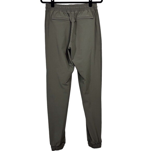 Athleta Textured Brooklyn Joggers Womens Size 6 Tall 6T Olive Green Athleisure - Picture 3 of 13